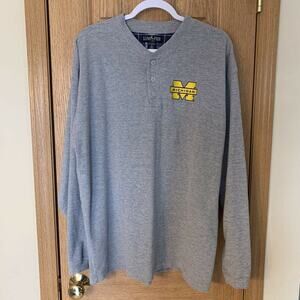 Vintage Luna Pier Michigan Thermal Shirt XL